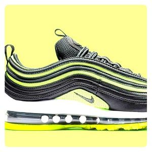 Nike Air Max 97 Women Green and Silver👌